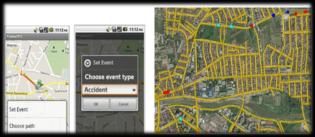 MCS APPLICATIONS Traffic prediction is achieved by estimating the amount of vehicles located within the same road segment and their average speed but also with the active