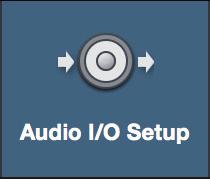 Click on the Audio I/O Setup tab. 3.