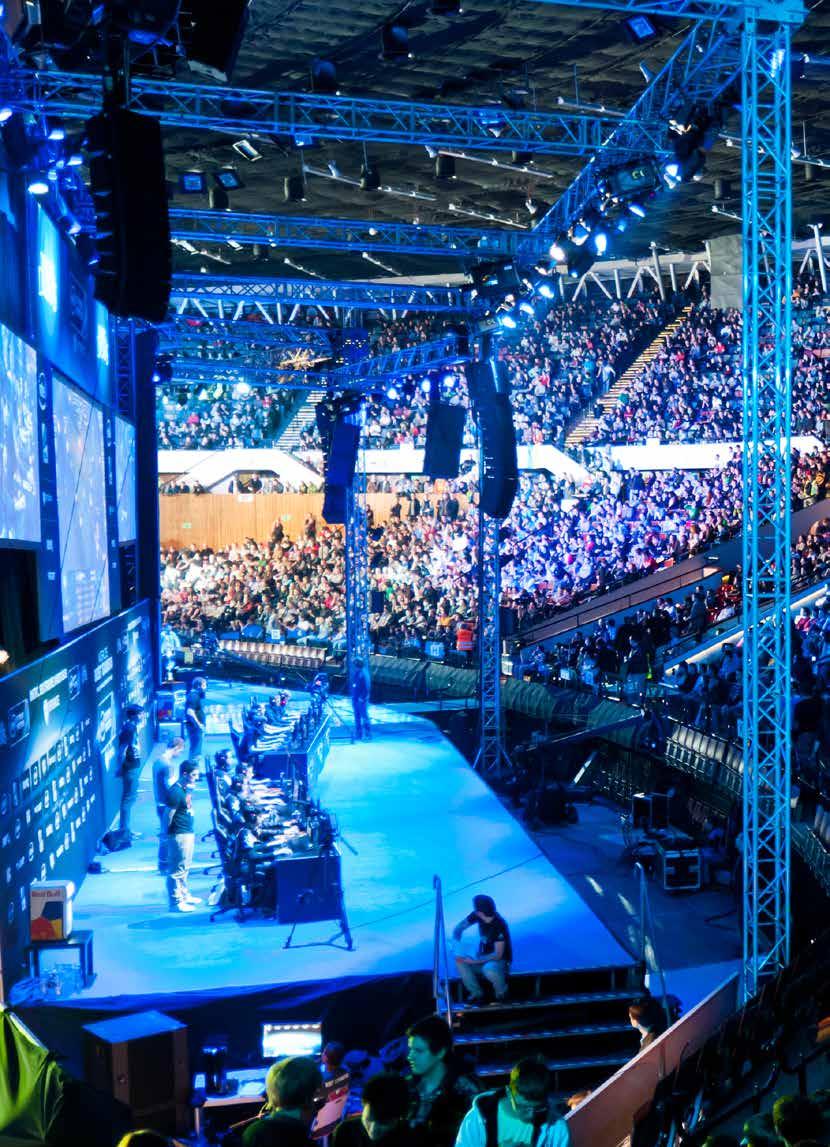 ESPORTS AUDIENCE BROADENS The rise of competitive online gaming marches unabated, attracting a primarily male, millennial audience that is hyperengaged in esports.