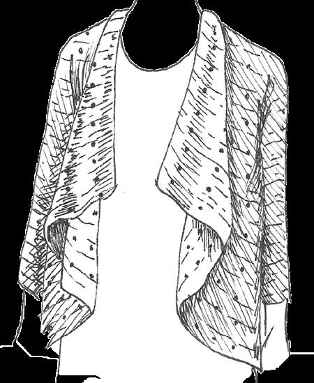 Sturdy, April 21 isys dy Crochet Swing Vest Crochet top down to crete n iry, open front crdie vest for wrmer dys.