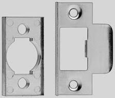 4000/SP01: Strike Plate Latches and Strike Plate available in PS Polished Stainless Steel SS Satin Stainless Steel PB Polished Brass Rebated Conversion Set REBATED CONVERSION SET Rebate set for