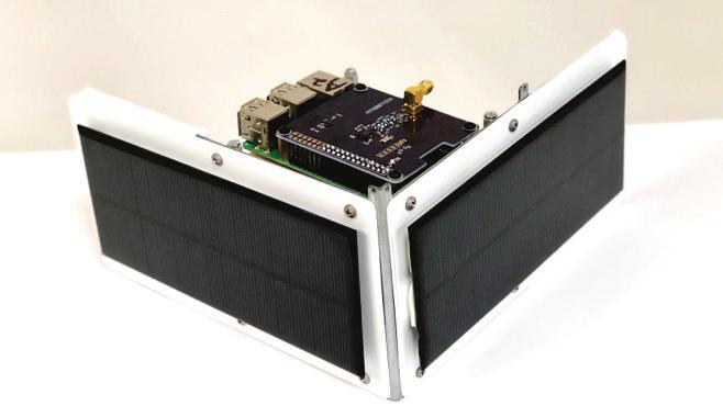 Figure 8. CubeSat Simulator Winged Frame using Original ETP CubeSat Simulator Sheet Metal Frame. G.! Cost The approximate cost of making the CubeSat Sim is shown in Table 2.