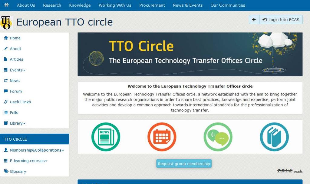 TTO circleweb site https://ec.europa.