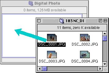 Copying Images to Disk Before copying images to disk, locate or create the destination folder.