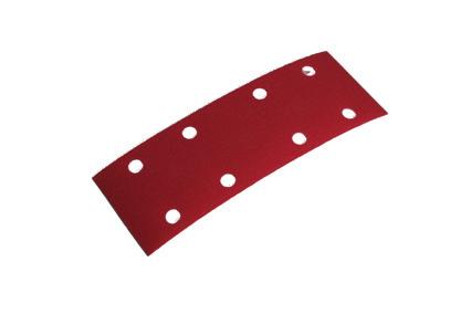 Rubin Series Product Article Grade Works Description Abrasive strip with polyester film backing, 70х198 mm, 8 holes 408.0060 P 60 408.0080 P 80 408.