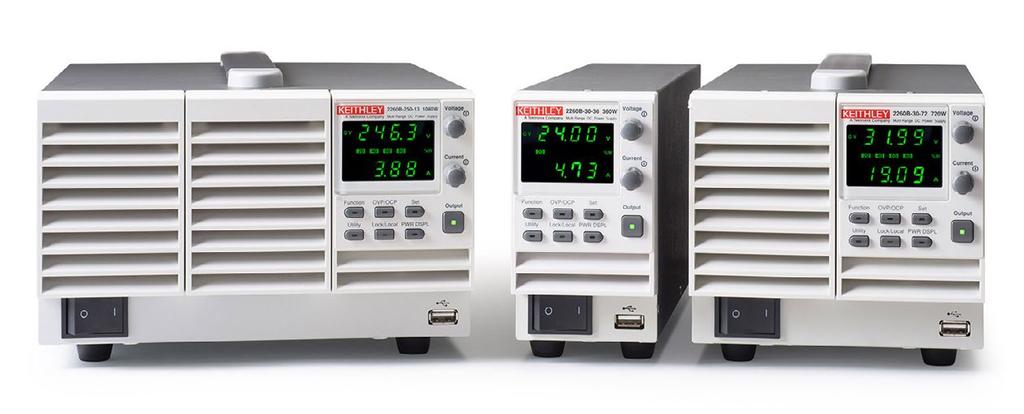 Series 2260B Single-Channel Wide Range, Programmable Power Supplies Designed for Automated Test and Benchtop Applications Series 2260B Features Single output, high power density, system power supply