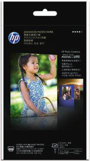 HP Advanced Photo Paper, glossy Glossy photo paper with great all-around performance. Customers who want to print lab-quality photos that dry instantly for easy handling and sharing.