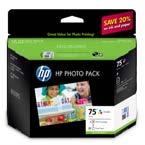 HP Premium Inkjet Photo Packs Convenient ink and photo paper combination pack for affordable, lab-quality, 4 x 6 photo printing at home.