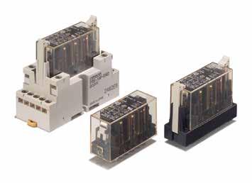Safety Monitoring Relays/Force-guided Relays G7S- -E S352 Lineup Now Includes 0 A Models Relays with forcibly guided contacts (EN50205 Class A, certified by VDE).