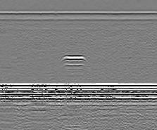 Figure 1 Principle of TOFD technique (left is A-scan; right is TOFD image) Diffracted waves from the defect tips spread over a wide angular range, they can be easily detected, with little regard to