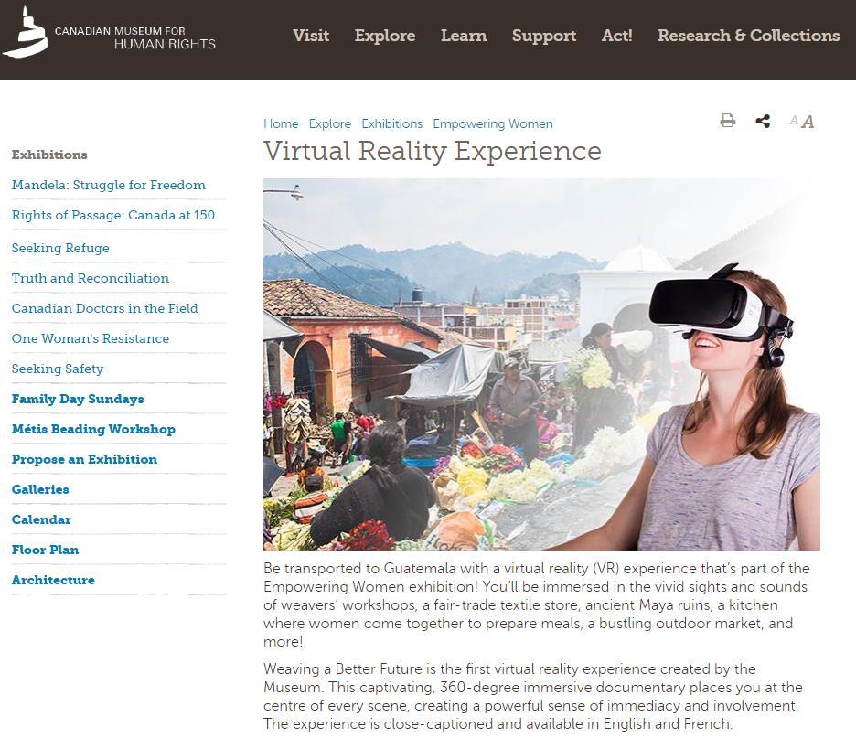 Virtual Reality (VR) and