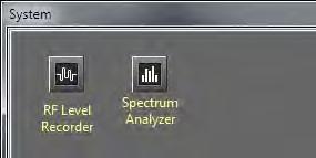 In each case, a new window appears in the scene (see Recording the field strength using the tools on page 92): Spectrum Analyzer This tool and a stationary receiver allow you to check a defined