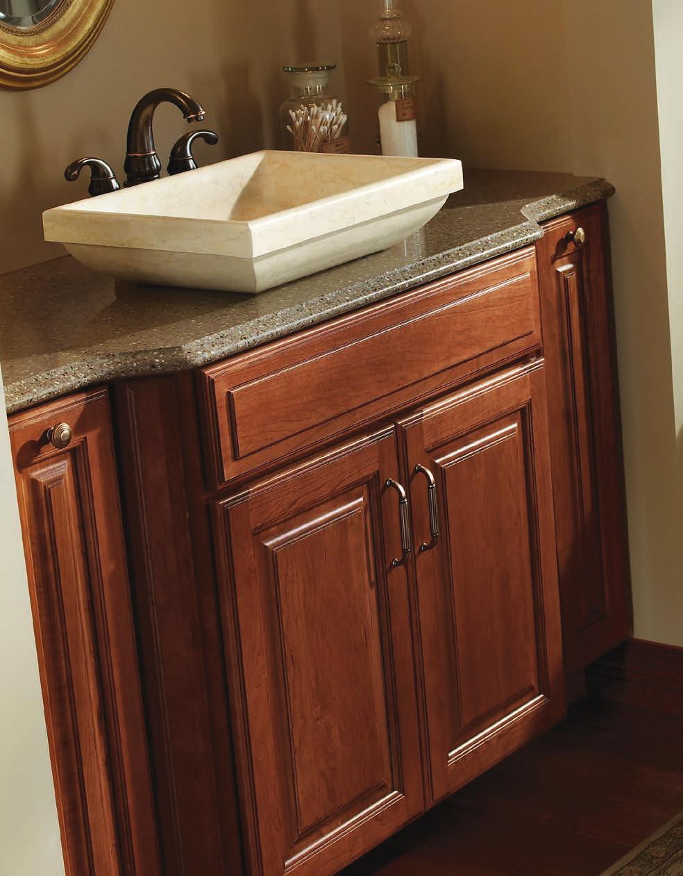 Optional five-piece drawer front construction is available for added detail and dimension.