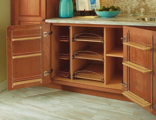 called sliding shelves) BEAUTY: Tough with our 12-Step Process With hundreds of stains,