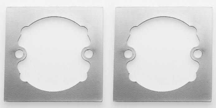 Spacer Plates Spacer Plates To suit 9900 series levers The KT9900SR Spacer Plates (set of 2) allows the installation of 9900 Series levers to a pre-bored 47mm-54mm diameter hole through door face.