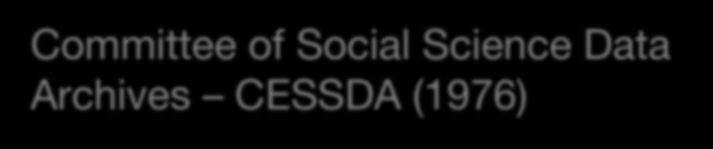 Organisations IFDO (1977) 7 European Social Science Data