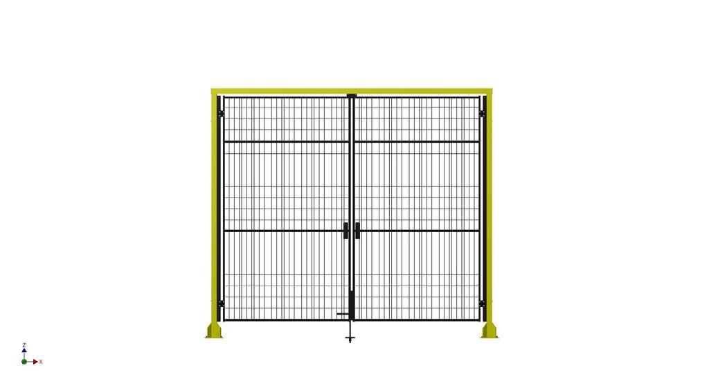 GSM Double Hinged Door GDO 2 M 22 25 D 01 WS 1 2 3 4 5 6 7 8 1. Style 0 Hinged 2. Series 2000 3000 3. Panel Material Mesh Lexan ** Sheet Metal * 4. System Height 2200mm 2700mm 5.