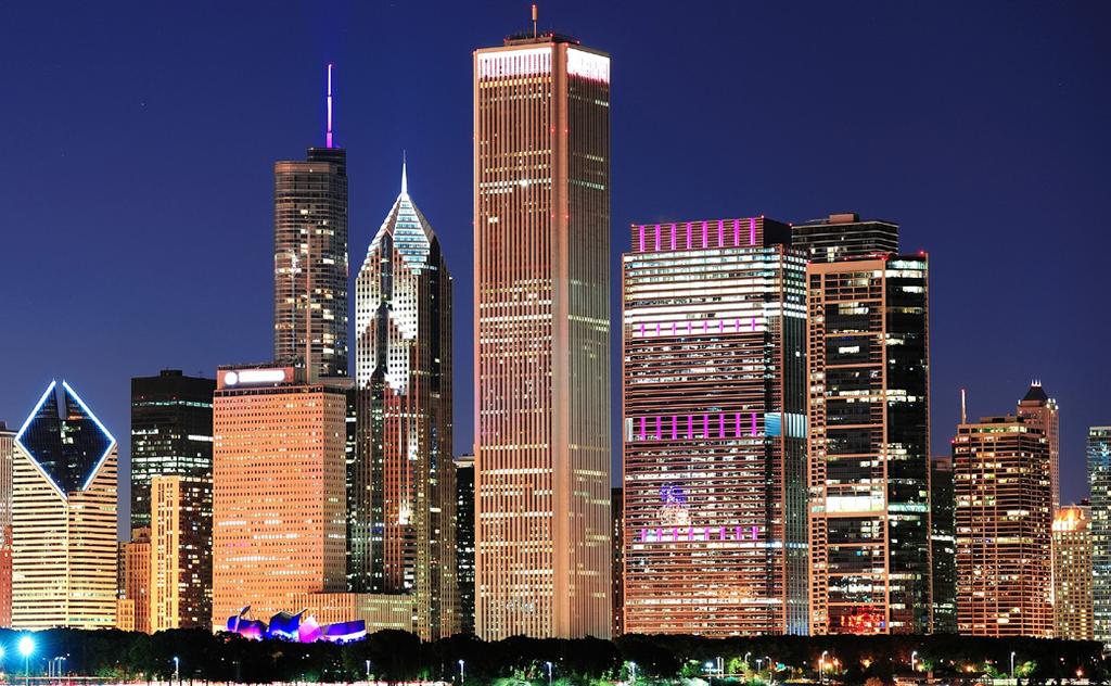 Finance Midwest Capital Markets Case studies Aon Center Chicago, IL On behalf of 601W Companies, JLL sourced $630 million in financing for the acquisition of Aon Center, a 2.