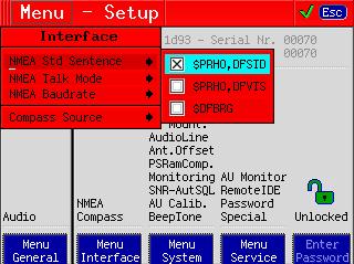 5 Menu (Setup) All system settings, exceeding common operation of the DF-system (interface settings, offset setting ) will be made in the "Menu Setup".