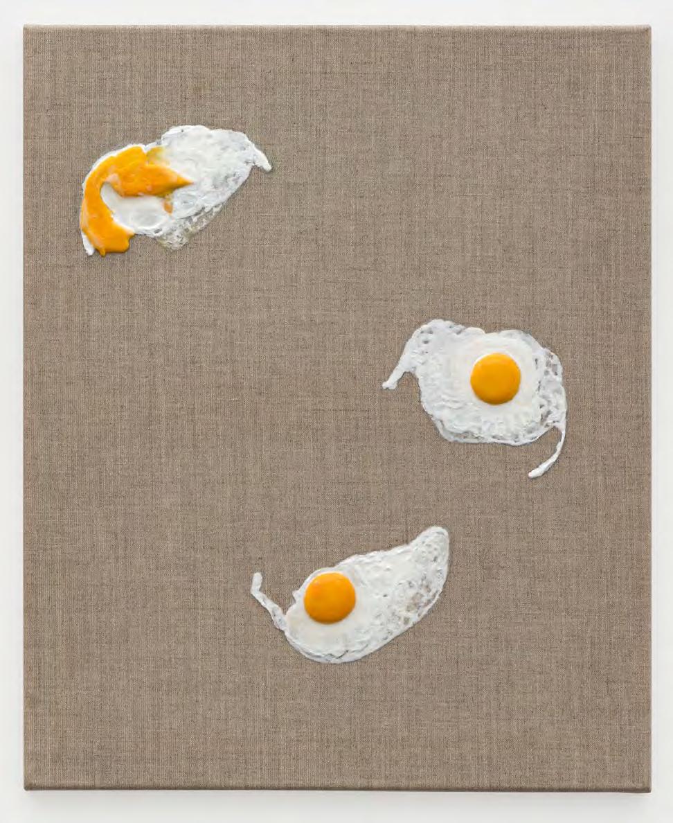 DAVID ADAMO Untitled (eggs 4) 2017 acrylic and