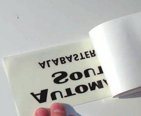 Automotive Pro-Cut Vinyl Decals Individual Cut Letters / Graphics Standard Materials: The sample