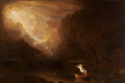 Boutelle was commissioned to paint these works as a full-sized copy of the Thomas Cole s celebrated Voyage of Life.