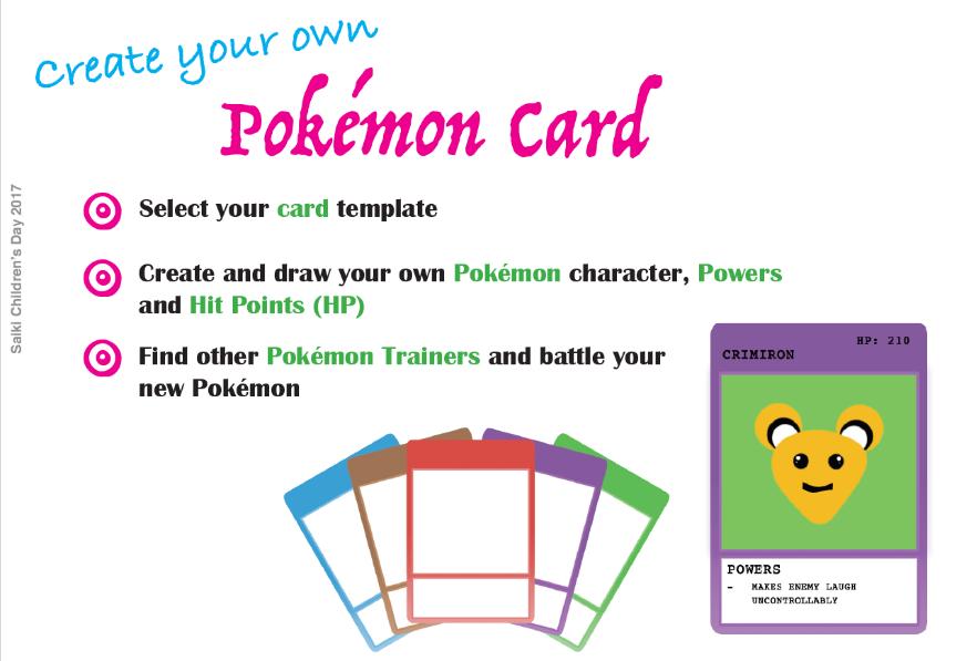 (Activity 5) Tokyo Pokémon Card Design Activity Rationale: The birthplace of Pokémon, Tokyo is also the centre for all things popular culture in Japan.