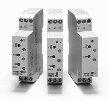 Solid-state Multi-functional Timer H3DS-M/-S/-A Eight operating modes (H3DS-M) and four operating modes (H3DS-S) cover a wide range of applications. A wide time setting range of 0.10 s to 120 h.