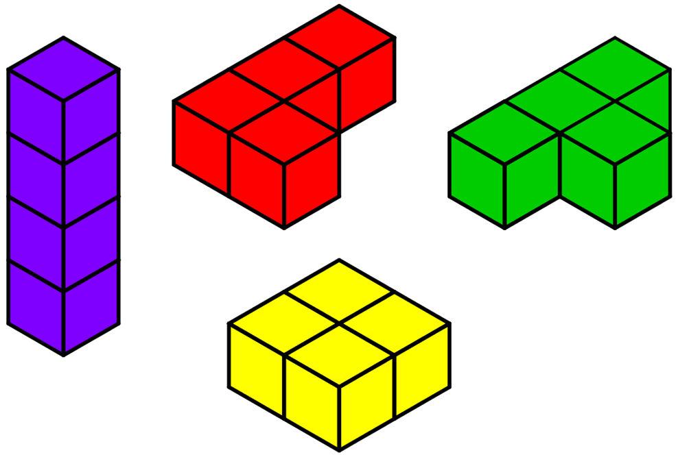 Activity card 2 Children join three connecting cubes in two different ways a straight line