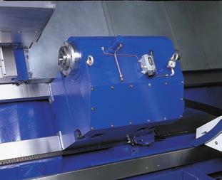 Slant Bed CNC Lathes Massive Tailstock The heavy tailstock construction assures maximum stability in heavy duty machining.
