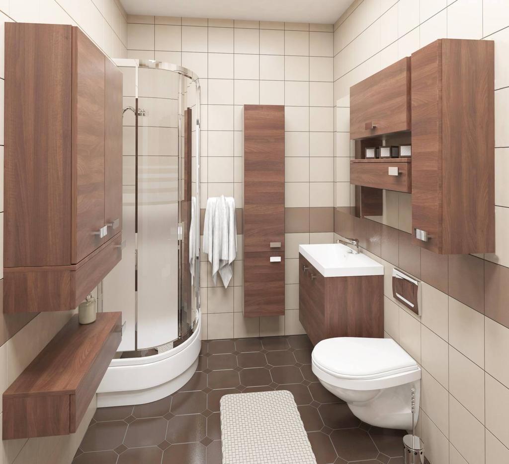 WISE tabaco (small bathroom concept) Simplicity of form and modern look.