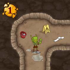 Gameplay: The players take turns clockwise, starting with the dealer. In his/her turn each player must: 1. Choose and play one of the face up dungeon cards.
