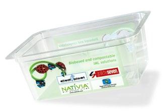 IN MOULD LABELS Sustainable Packaging Solutions Film: NTSS Thickness: 40 µm Look: Transparent The film used for the in-mould label is NATIVIA NTSS 40 µm, a highly transparent and glossy film which