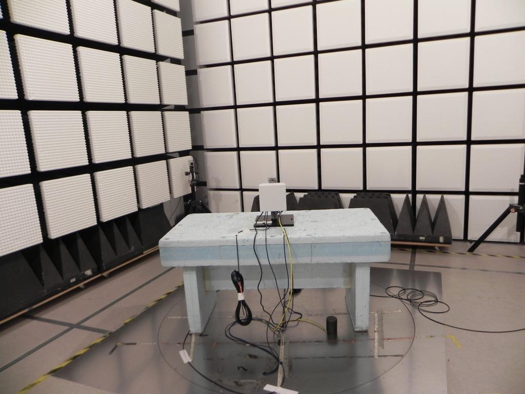 2016-06-17 6P03968-F24 2 (12) Appendix 2 The test set-up during the spurious radiation measurements is shown in the picture below: Measurement equipment Measurement equipment SP number Semi anechoic