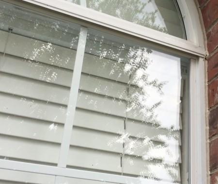 Important: Do not screw in to vinyl windows. In addition, careful consideration must be made in order not to break glass on any window using screws.