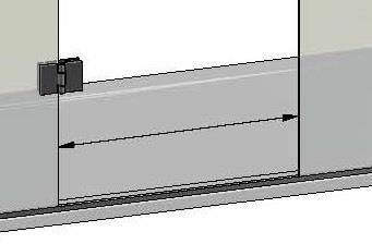 Take care not to scratch the glass surface. Fit the cover plates to the hinges and wall brackets.