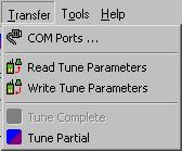 ALIGNMENT PROCEDURE - Selects the Partial Tune mode the same as the Transfer > Tune Partial menu (see Section.