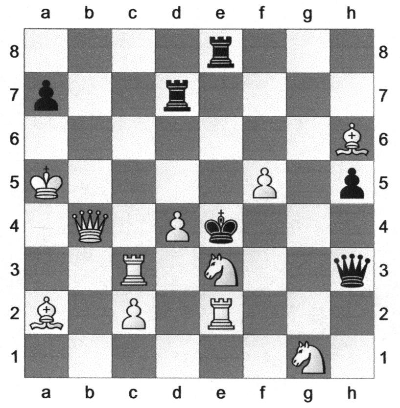 PUZZLE 1. Mate in two. What is white s first move? (...) Write your answer in the space above.