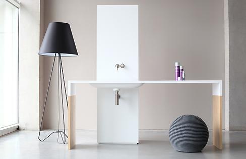 The purity of HI-MACS for the new collections of NotOnlyWhite by Marike Andeweg In this new bathroom collection, HI-MACS demonstrates all the versatility of this extraordinary material that meets all