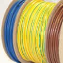 0mm multi reel contains 10 metres blue sleeving, 10 metres brown sleeving and 40 metres green/yellow sleeving.