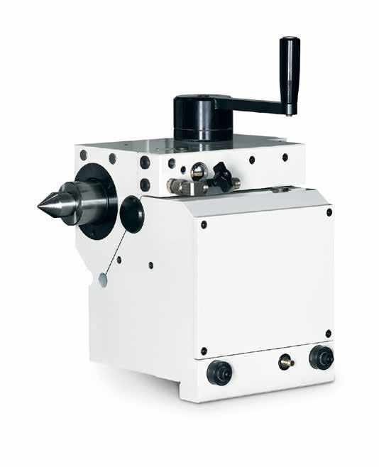 STUDER 10 S22 Tailstock, synchronous tailstock 1 2 3 Taper corrections Thermal stabilization via overflow capacity Synchronous tailstock The rigid tailstock with