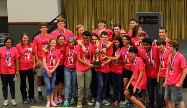 Barrington High School Students Place First at 2015 Rhode Island Science Olympiad 1st Place: Astronomy Bungee Drop Chemistry Lab Dynamic Planet Entomology Forensics Geologic Mapping Green Generation