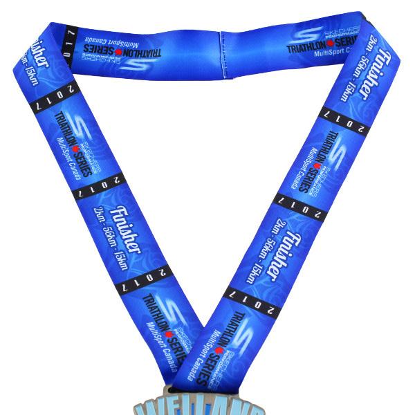 CUSTOM RIBBONS PRODUCT FEATURES & PRICING Sublimated neck ribbons offer an extra degree of customization. These ribbons are available at either 7/8 or 1.