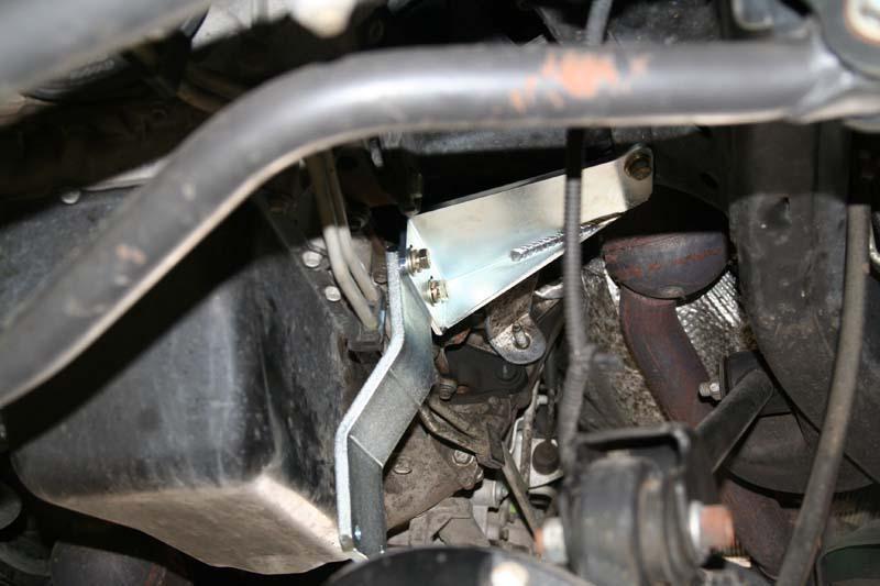 17. Next, install the passenger engine mount bracket.