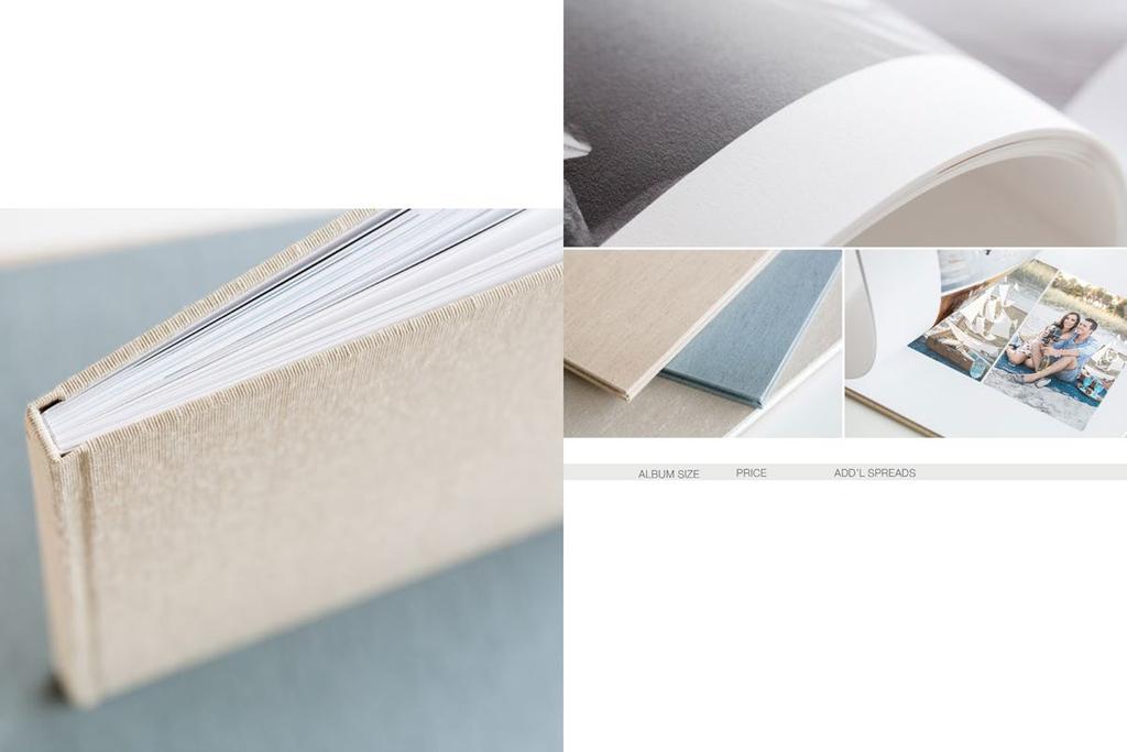 Hardcover Book Our hardcover book features fine art press papers hand bound into a fabric cover of your choice.