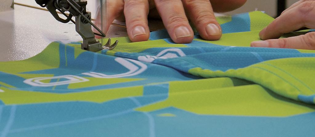 You need to preflight your artwork so you have factored in things like bleed, so you don t have gaps in the design when you cut or stitch the garment together. Image courtesy of Roland DG.