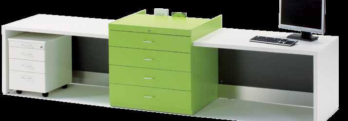 DISPLAY AND STORAGE CONFIGURATION NO. 20 875 3488 Rectangular counters with display cabinet with drawers Components Article no.