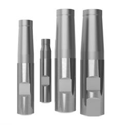 THREADED SHANK ADAPTERS WITH CYLINDRICAL SHAFT - DIN6535HB M 6 - M Threaded shank adapter with a cylindrical shaft and an additional Weldon collet surface according to DIN6535HB.
