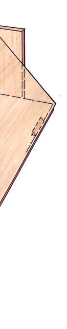 An angle sled makes it simple to run a stopped groove into the edges of a mitered carcase, like this