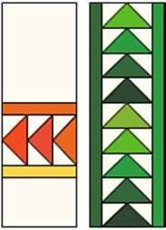 (orange) Stack H (green) Q Section 9 18